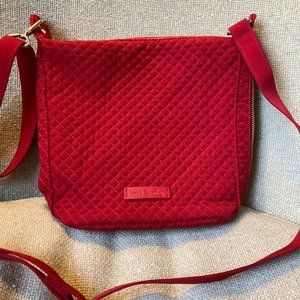 Vera Bradley Red Carson Mini Hobo Bag